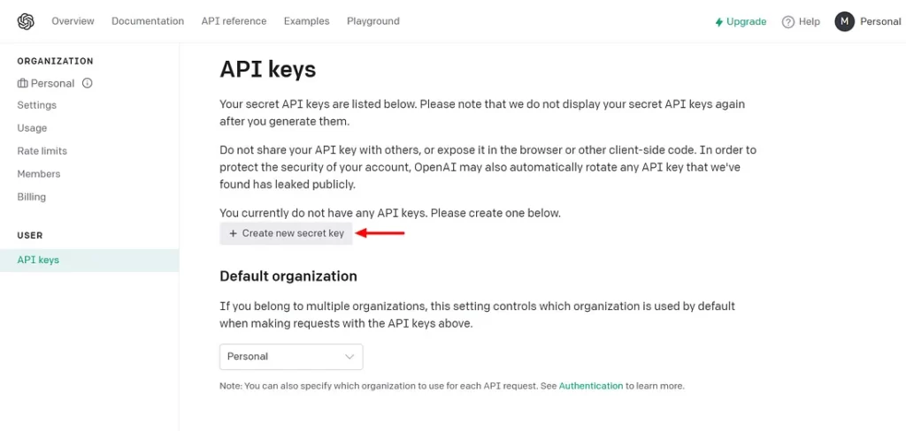 Как получить ключ OpenAI API?